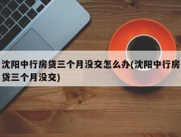 沈阳中行房贷三个月没交怎么办(沈阳中行房贷三个月没交)