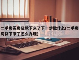 二手房买房贷款下来了下一步做什么(二手房房贷下来了怎么办理)