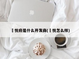 璟悦府是什么开发商(璟悦怎么样)