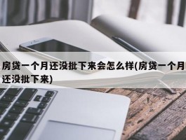 房贷一个月还没批下来会怎么样(房贷一个月还没批下来)