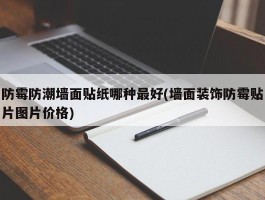 防霉防潮墙面贴纸哪种最好(墙面装饰防霉贴片图片价格)