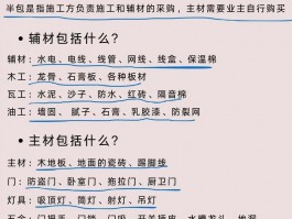 半包和全包详细包括什么内容-半包和全包详细包括什么内容呢