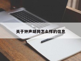 关于钟声胡同怎么样的信息