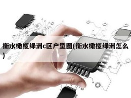 衡水橄榄绿洲c区户型图(衡水橄榄绿洲怎么)