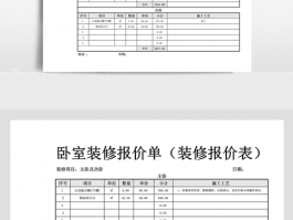 家庭装修报价单模板-家庭装修报价单模板免费